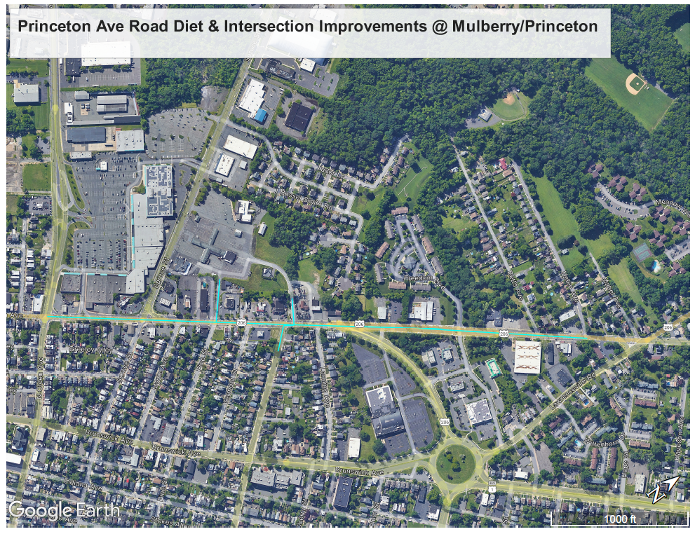 Princeton Ave Road Diet & Intersection Improvement 