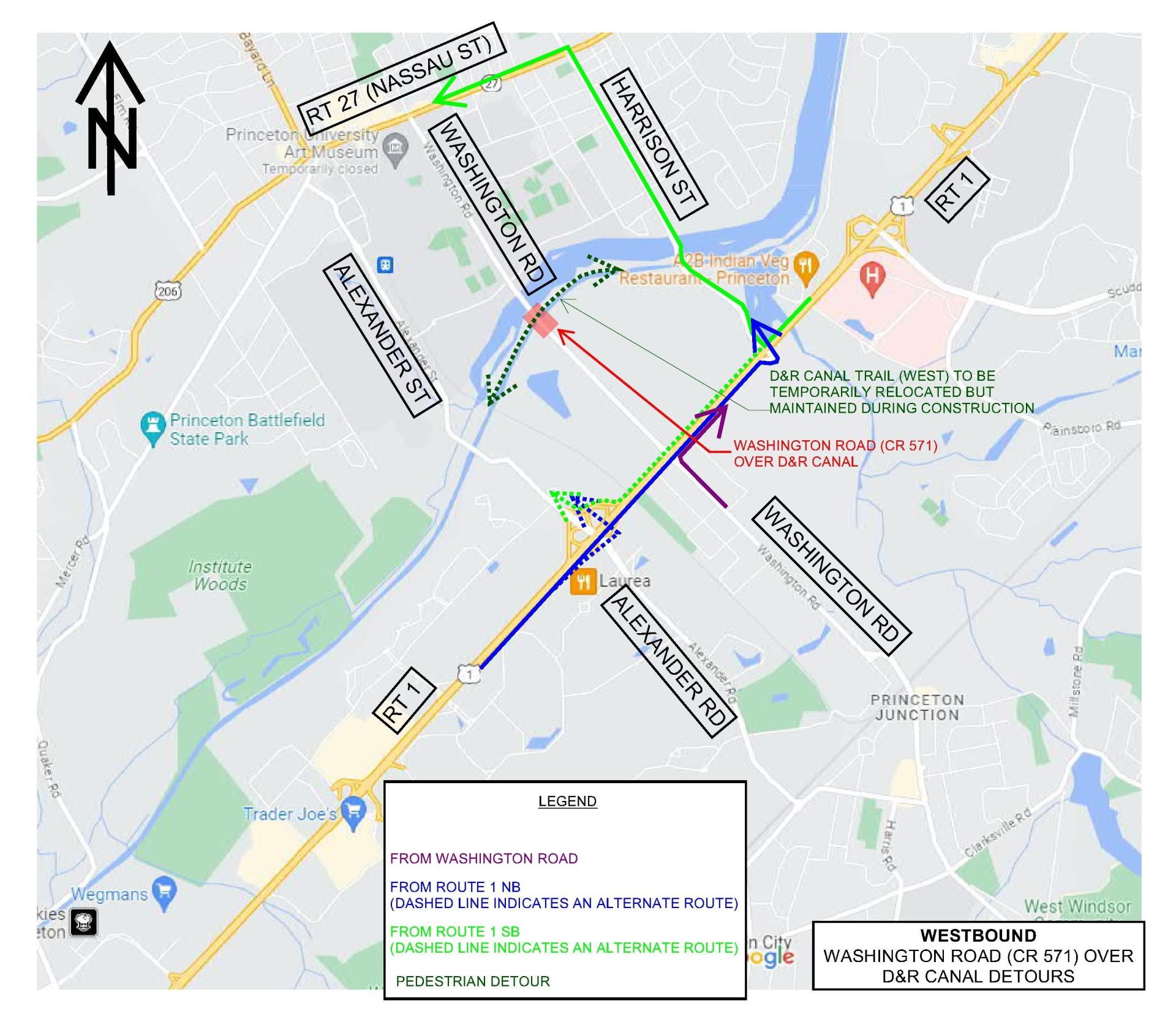 2023-07-26 Washington Rd detour map_1