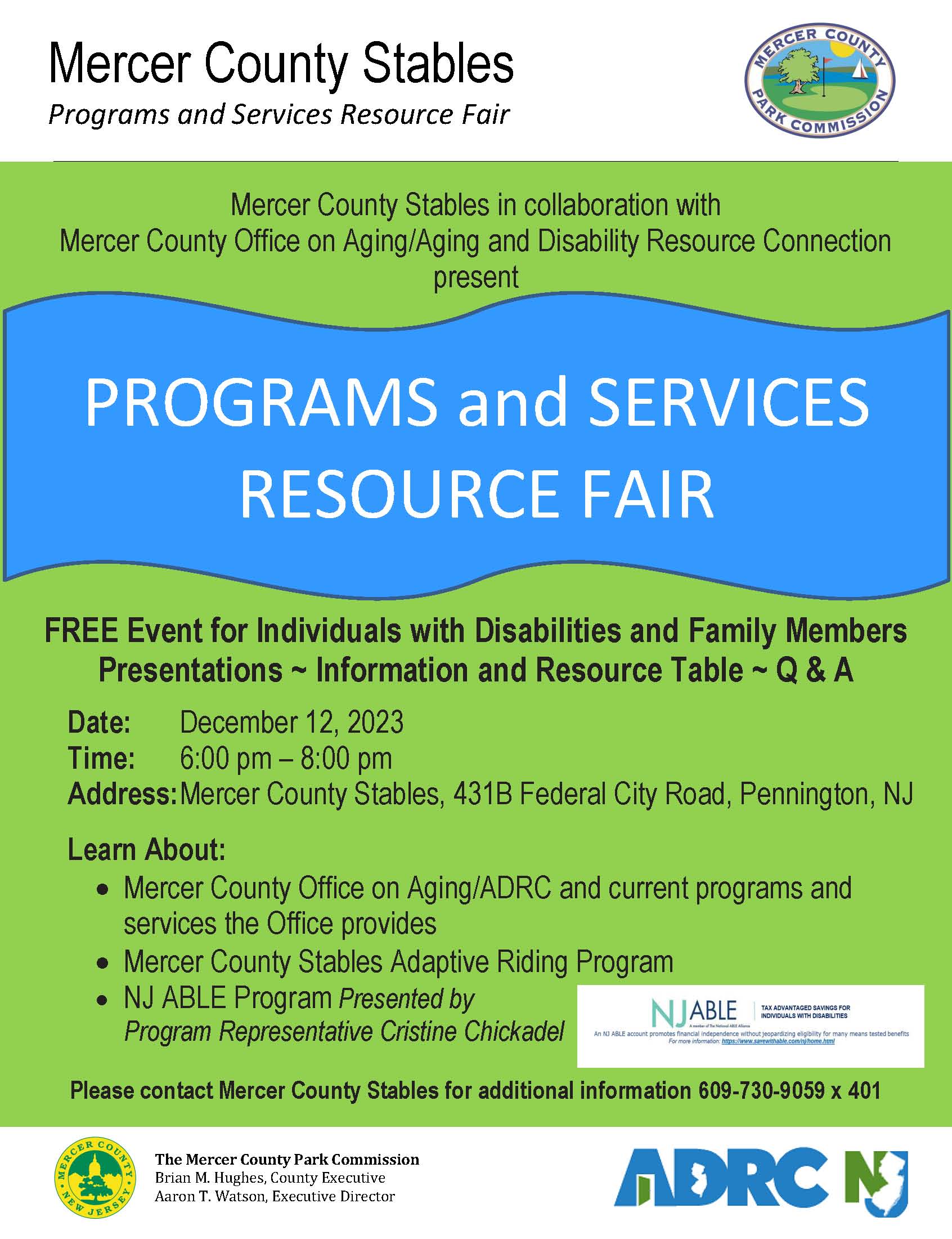 Resource Fair December 12 2023