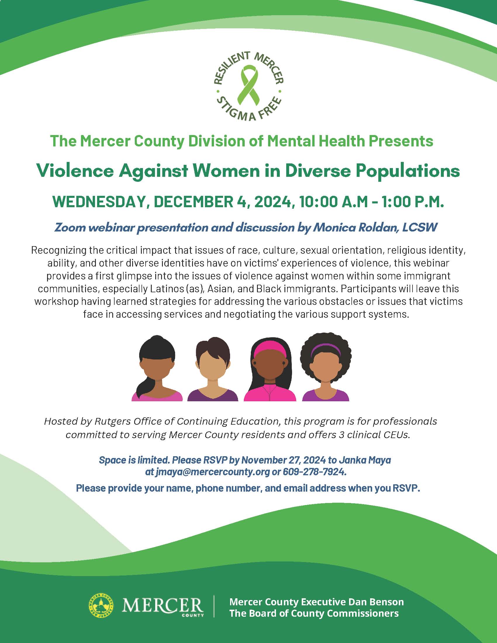 Violence Against Women in Diverse Populations December 4 2024