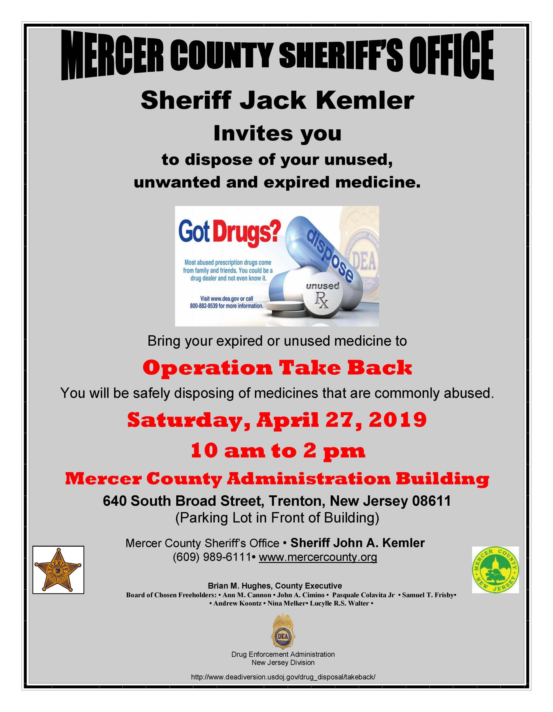 Operation Take Back Flyer 2019