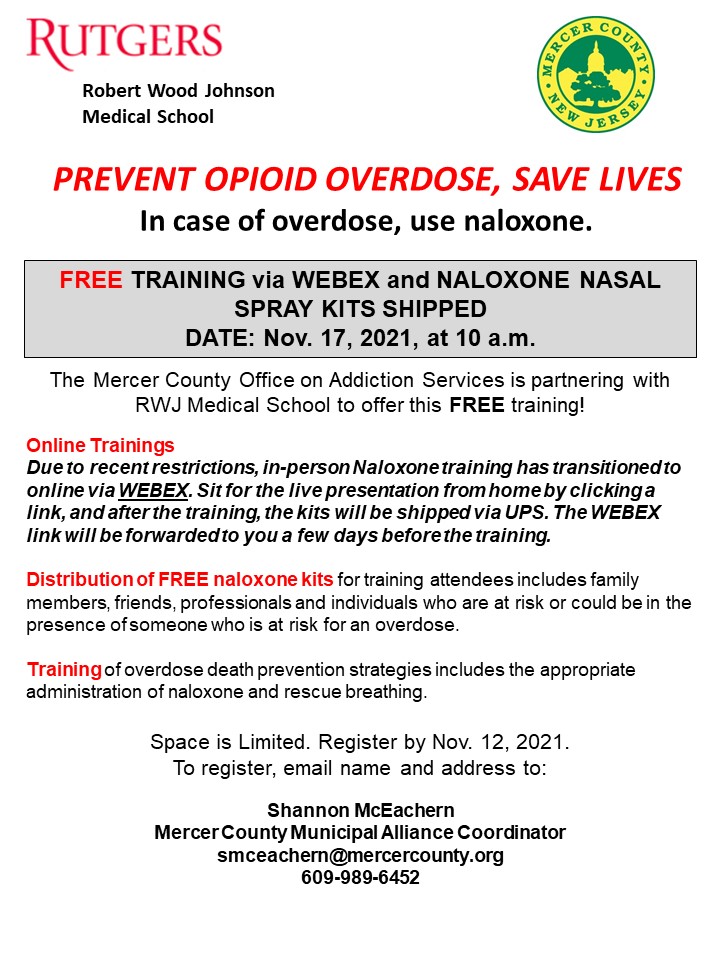 Naloxone Training November 17 2021