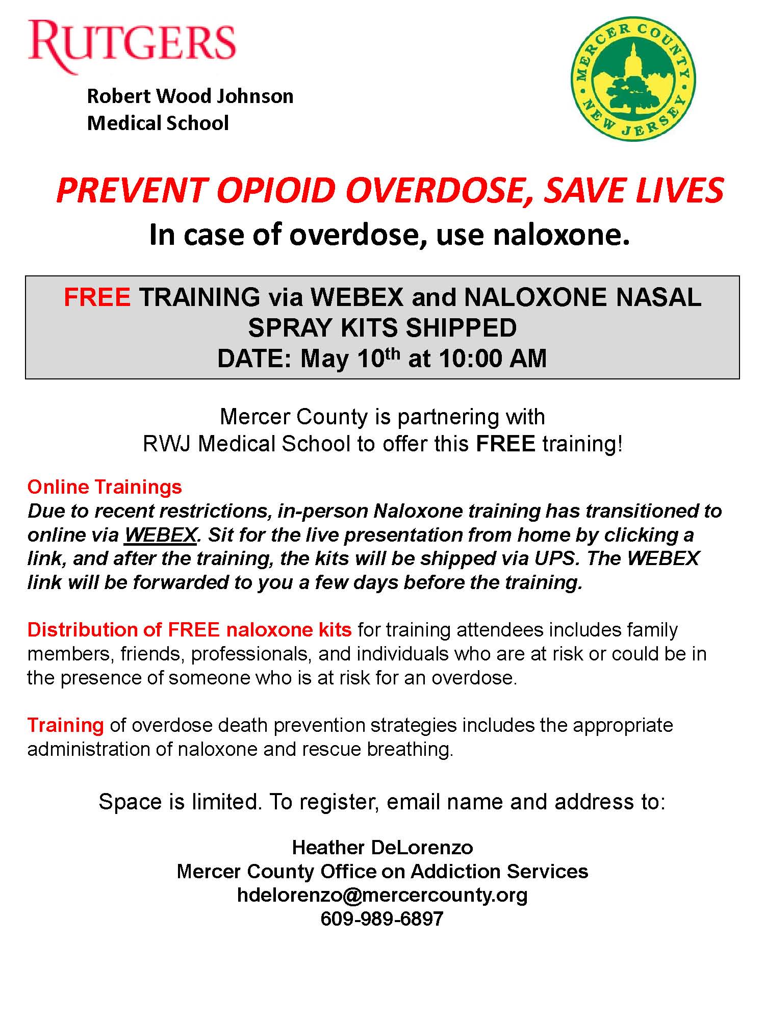 Naloxone Training Webex May 10th 2022 