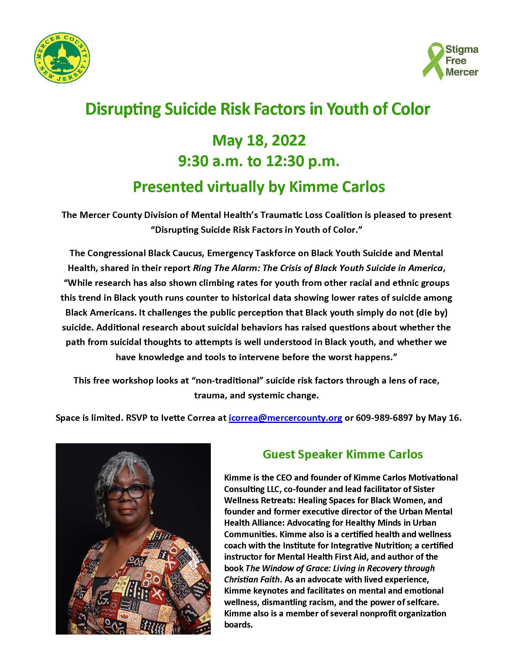 Kimme Carlos - Disrupting Suicide Risk-Factors in Youth of Color